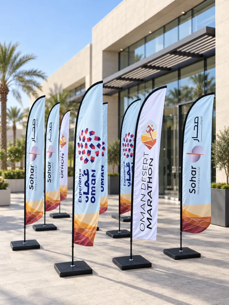 Beach Flags for Events in Oman: Planning a Coordinated Display